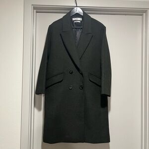 Olive wool coat